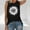 Black, variant on Sleeveless Shirts for Women Sunflower Graphic Round Neck Tank Tops Loose Fit Casual Tunics Shirts