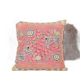 thumbnail image 3 of HomeRoots 481907 5 x 26 x 26 in. Peach & Blue Bird Blown Seam Floral Indoor & Outdoor Throw Pillow, 3 of 5