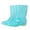 Blue, variant on AUXDIQ Wellington Boots Women Mid-calf Wellies Waterproof Rain Boots Outdoor Garden Shoes, Pink, 6 US
