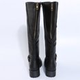 thumbnail image 6 of WAVSUF Women's Mid Calf Boots Wide Width Side Zip Round Toe Winter Daily Trendy Boots Black 5.5, 6 of 9