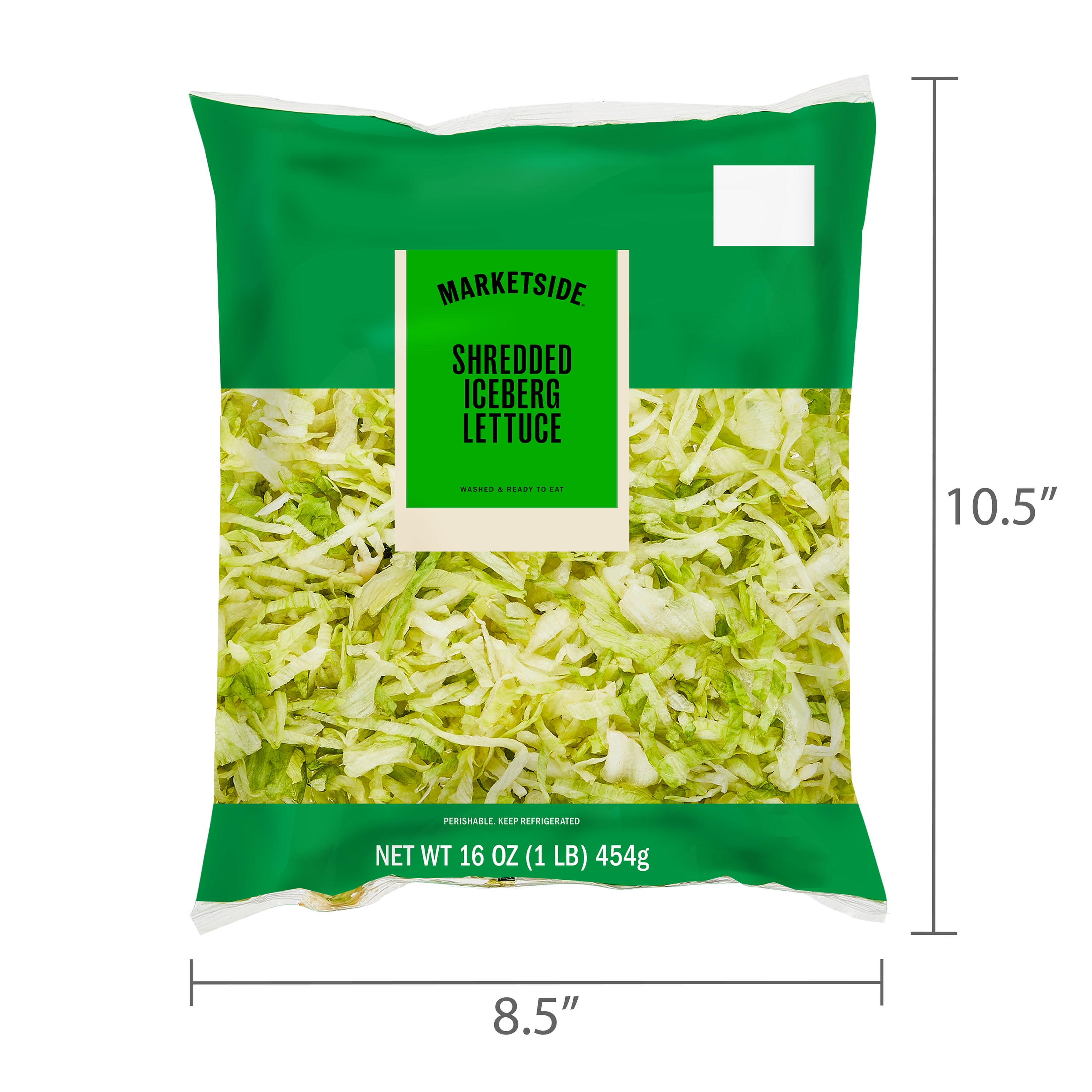 Marketside Fresh Shredded Iceberg Lettuce, 16 oz Bag