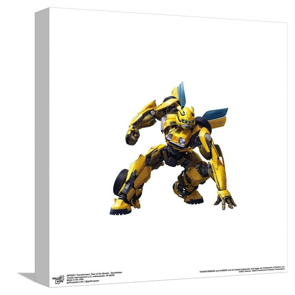 Gallery Pops Transformers: Rise of the Beasts - Bumblebee Canvas Wall Art, Unframed Version, 12" x 12"