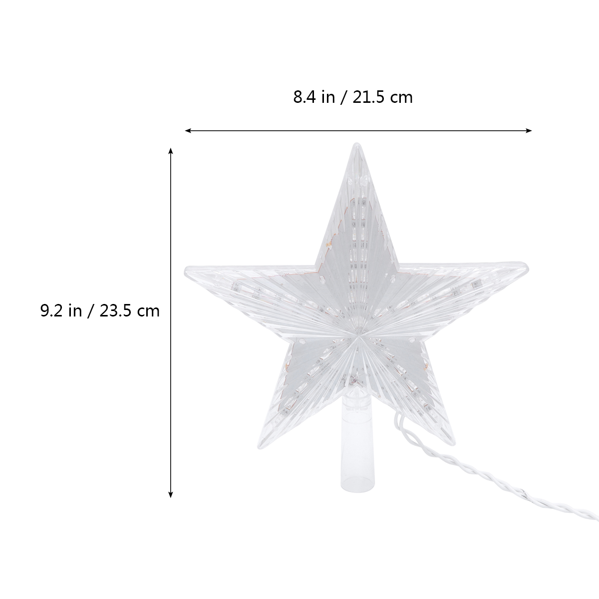 Christmas Tree Star Topper Light LED Treetop Star Ornament Home