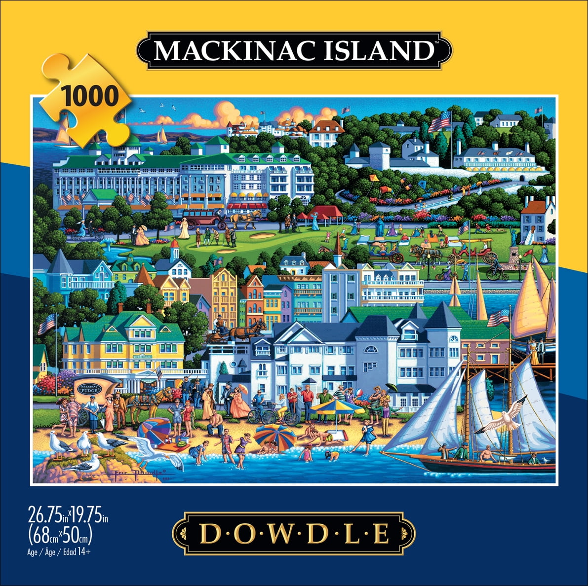Buffalo Games Eric Dowdle Mackinac Island 1000-Piece 26.75 x 19.75-inch Interlocking Jigsaw Puzzle for Adults Ages 14+