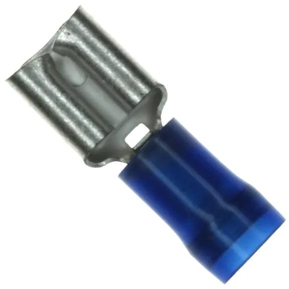 DNF14-250-C Connector 0.250 (6.35mm) Quick Connect Female 14-16 AWG Crimp Non-Mating End Insulated