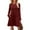 20#Red, variant on Long Sleeve Sweater Dress Fall Dresses 2025 Crew Neck Empire Waist Baby Doll Dresses Women Casual Dress with Pockets Gray S
