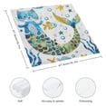 thumbnail image 3 of WYYP Cat Mermaid Stars Cloth Napkins Polyester Home Decor Gift 6 PCS, 3 of 7