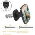 thumbnail image 3 of 4 Pcs Cabinet Handle Drawer Pulls Sea Lion Knobs with Screws Square Furniture Office Cabinet Knob Decoration, 3 of 7