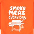 thumbnail image 3 of Instant Message - Smoke Meat Every Day - Men's Crew Neck Fleece Pullover, 3 of 7