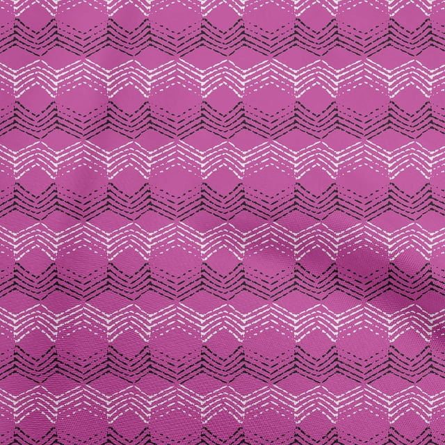 oneOone Viscose Jersey Fuschia Pink Fabric Block Sewing Craft Projects Fabric Prints By Yard 60 Inch Wide