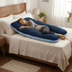 thumbnail image 3 of Almohada Para Embarazo Y Lactancia Jumbo Xtellar Azul Marino, 3 of 3