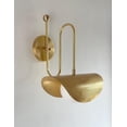 thumbnail image 4 of Handmade Brushed Brass Wall Sconce Light | Mid Century Cone Light, 4 of 4