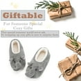thumbnail image 6 of Cozylook Cute Animal Slipper Socks for Toddler Kids Girls Women, Fuzzy Fluffy Sherpa Lined, Non-Slip Indoor House Shoes, Cozy Birthday Christmas Gifts, Elephant Adult 9-10, 6 of 6