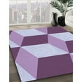 thumbnail image 3 of Ahgly Company Machine Washable Indoor Round Transitional Pink Plum Purple Area Rugs, 8' Round, 3 of 7