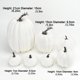 thumbnail image 2 of Decoración de calabaza de otoño | 7 piezas de calabazas falsas grandes para decoración de otoño, calabazas artificiales de espuma sintética para otoño, Halloween, Acción de Gracias, decoraciones al, 2 of 5