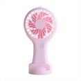 thumbnail image 1 of Mini Ventilador Portátil Rosa, Ventilador Recargable USB para Oficina, Dormitorio, Regalo para Estudiantes, Larga Resistencia, 1 of 5