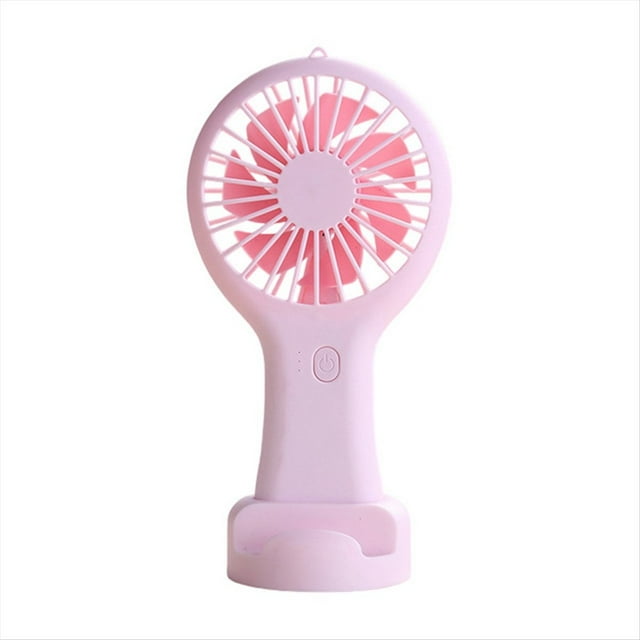 Mini Ventilador Portátil Rosa, Ventilador Recargable USB para Oficina, Dormitorio, Regalo para Estudiantes, Larga Resistencia