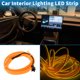 thumbnail image 3 of Cuerda de luz LED EL de 1m Unique Bargains Cable de luz de neón flexible para decoración de interiores de automóviles con caja de batería (3V) Amarillo, 3 of 7