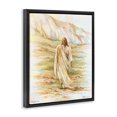 thumbnail image 2 of Stupell Industries Traditional Forty Days Jesus Walking Black Floating Frame Canvas Art, 17 x 21, by Linda Sperruzzi, 2 of 7