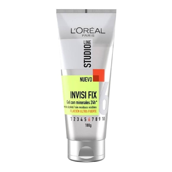 Gel para cabello L'Oréal invisi fix fijación ultra fuerte 180 g