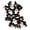 04_Black, variant on Halloween Short Sleeve Pajamas 2 Piece Set, B·oys G`irls Sugar Skull Pumpkin Print Sleepwear, Loungewear Home Wear Multiple Sizes 80-160
