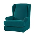 thumbnail image 1 of VONKY 2pack/lot Wing Chair Covers Easy To Install And Clean Sofa Protector Fitting Wingback Chair Cover blue, 1 of 6