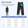 thumbnail image 4 of Lsque Red And Green Carnation Print Men's Pajama Pants, Lounge Pant - Comfortable Home Wear,Elastic Waistband, Stylish Design-X-Large, 4 of 9