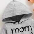thumbnail image 6 of TOWED22 Baby Boy Clothes Newborn Boy Outfits Infant Letter Print Long Sleeve Romper Hoodies Pants Fall Winter Outfits,Grey,3-6 M, 6 of 7