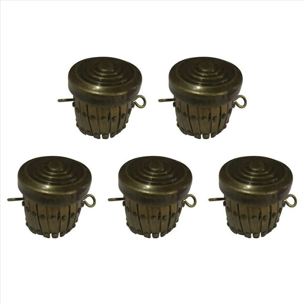 5X Bolsas con Acabado Redondo Herrajes Piezas del del Monedero Estuche para BolíGrafos Embrague Broche del Monedero Cilindro Accesorios para Monedero (Bronce)