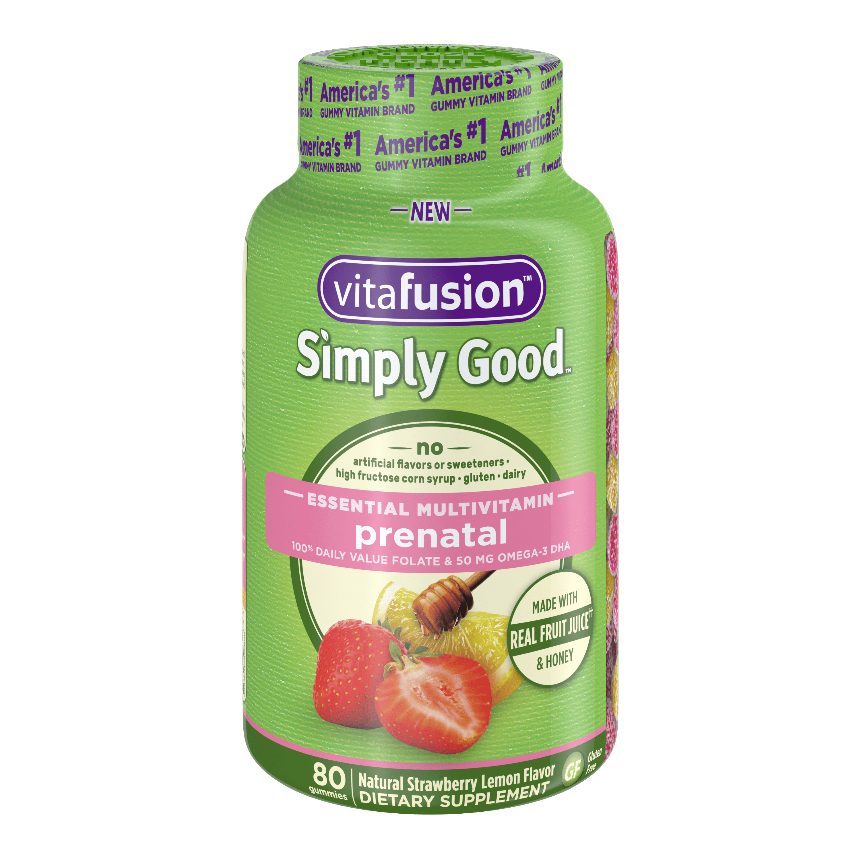 Vitafusion Simply Good Prenatal Essential Multivitamin Gummy Vitamins