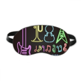 thumbnail image 1 of Instrumentos de música de guitarra colorida combinación neon Máscara de sueño, 1 of 4