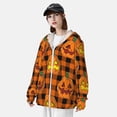 thumbnail image 3 of Kdxio Halloween Print Women Men Sun Protection UPF 50+ Jackets Zip Up Long Sleeve Hoodie Hiking Lightweight with Pockets, 3 of 7