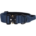 thumbnail image 1 of HUGFEGWE Colorful Nylon Dog Collar for Medium/Large/XL Dogs with Quick Release Metal Buckle & Control Handle for Dog Training Walking (Blue, XL) CJB91-122109, 1 of 7