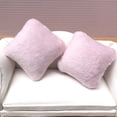 thumbnail image 4 of 10 unids/pack franela suave almohada cojines para sofá cama a :12 miniatura muebles accesorios 4x4cm rosa Sunnimix cojín del sofá de la casa de muñecas, 4 of 8
