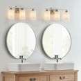 thumbnail image 6 of KAWOTI 3-Light Dimmable Bathroom Vanity Light with Frosted White Glass Brushed Nickel, 6 of 7