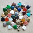thumbnail image 2 of K-KED Natural Stone Mixed Heart Shape Pendants 50pcs/lot Wholesale for Delicate Jewelry Making, 2 of 3