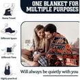 thumbnail image 6 of Chicago Football Throw Blanket, Gifts for Men Women Football Lovers, Navy and Orange Team Color Style, 50"x60" Sports Merch Blanket Gear., 6 of 6