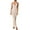 Beige, variant on ZHUGeLI Summer Dress Women's Summer Beach Skirt Women's Solid Color Sexy Knitted Hollow Out Bikini Swimsuit Cover Up Sun Protection Clothing Sling V-neck Dress Up to 50% off