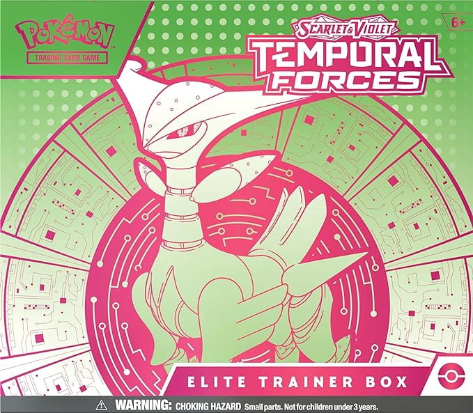 Pokemon Cards Scarlet & Violet Temporal Forces - ELITE TRAINER BOX [Iron Leaves][Green]
