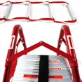 thumbnail image 4 of Portable Fire Ladder 2 Story Emergency Escape Ladder 15 Ft with Wide Steps V Center Support, 4 of 4