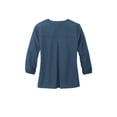 thumbnail image 4 of MERCER+METTLE Women's Stretch Crepe 3/4-Sleeve Blouse | Women's Lightweight Dressy Top, Business Casual Shirt for Work - Insignia Blue 2XL, 4 of 4