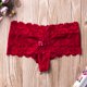 thumbnail image 1 of Calzoncillos de encaje sexy para mujer VISgogo, calzoncillos suaves de cintura baja, tanga triangular sin costuras en la entrepierna VISgogo moda, 1 of 7