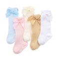 thumbnail image 4 of 5-Pack Socks For Newborn Girls Mesh Socks Children's Golf With Bow Princess Socks, Infant's Socks, 4 of 9