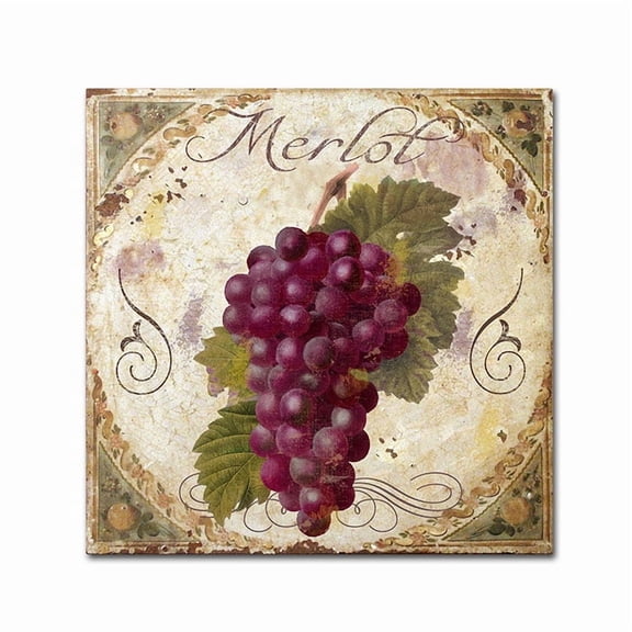 Trademark Fine Art "Tuscany Table Merlot" Canvas Art by Color Bakery
