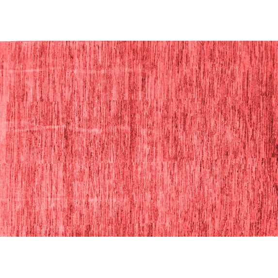 Ahgly Company Machine Washable Indoor Rectangle Abstract Red Modern Area Rugs, 5' x 8'