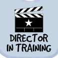 thumbnail image 4 of Inktastic Director in Training Boys or Girls Baby Bib, 4 of 4