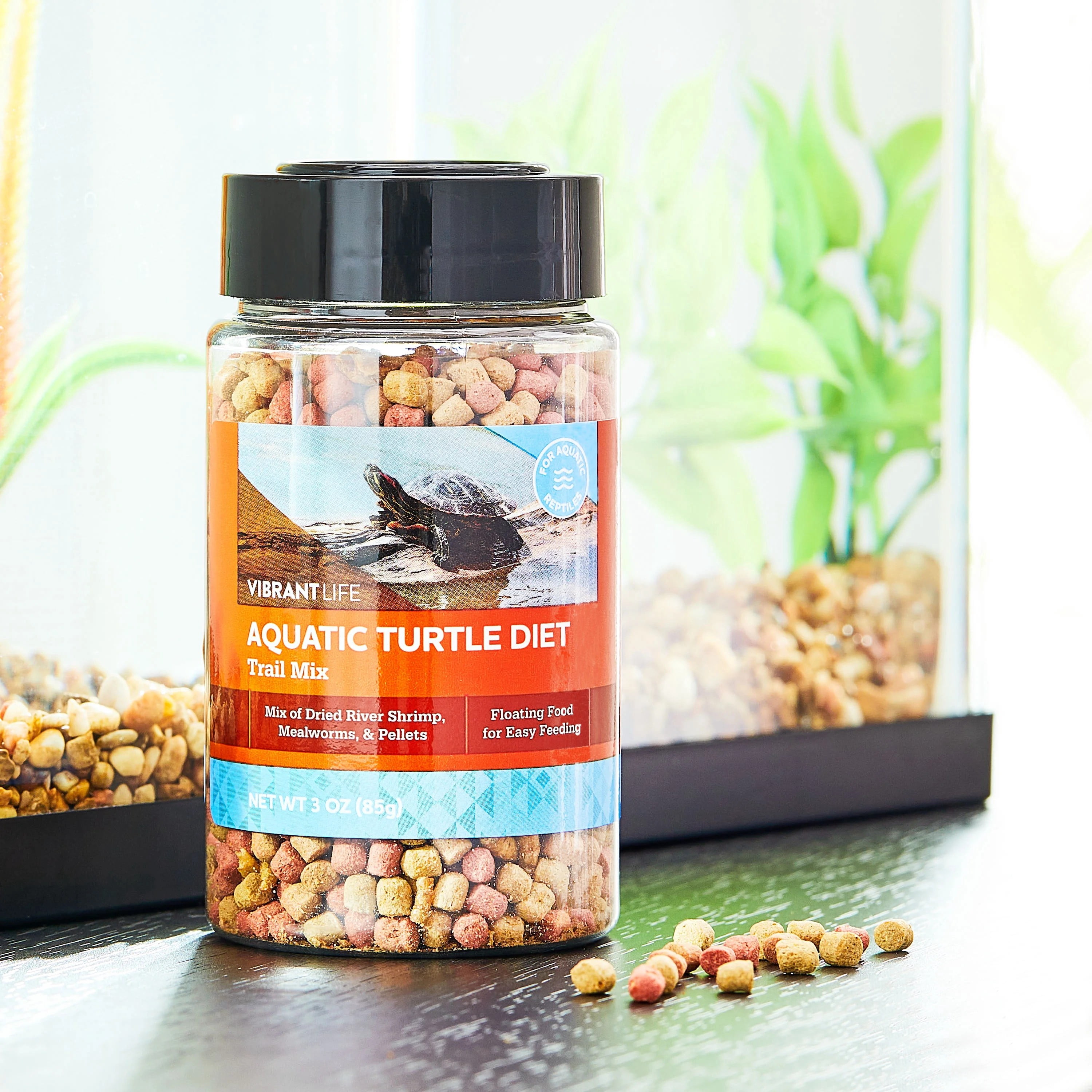(12 pack) Vibrant Life Aquatic Turtle Diet Trail Mix, 3 oz