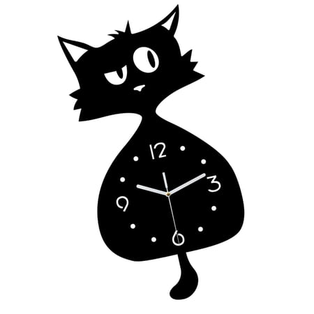 Pendulum Wall Clock Decorative Clock Silents,Battery Operated,Modern Wall Decors