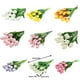 thumbnail image 4 of Bearachild 10X flor artificial PU Real simulación flores falsas ramo flores boda decorativo vivo para fiesta Decoración Amarillo, 4 of 6