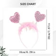 thumbnail image 3 of Valentines Day Headband Valentine's Day Love Hair Hoop, Valentines Day Accessories, Heart Headband for Women Girls, 3 of 7